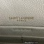 Saint Laurent cassandre matelassé envelope chain wallet in grain de poudre embossed leather 393953/742920/695108 Creamy/Gold