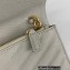 Saint Laurent cassandre matelassé envelope chain wallet in grain de poudre embossed leather 393953/742920/695108 Creamy/Gold