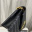 Saint Laurent cassandre matelassé envelope chain wallet in grain de poudre embossed leather 393953/742920/695108 Black/Gold