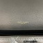 Saint Laurent medium envelope Bag in quilted grain de poudre embossed leather 600185 Gray