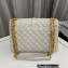 Saint Laurent medium envelope Bag in quilted grain de poudre embossed leather 600185 White