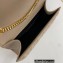 Saint Laurent small envelope Bag in quilted grain de poudre embossed leather 600195 Beige