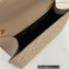 Saint Laurent medium envelope Bag in quilted grain de poudre embossed leather 600185 Beige