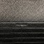 Saint Laurent cassandre matelassé chain wallet in grain de poudre embossed leather 377828 Black/Silver