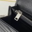 Saint Laurent cassandre matelassé chain wallet in grain de poudre embossed leather 377828 Black/Silver