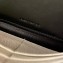 Saint Laurent cassandre matelassé chain wallet in grain de poudre embossed leather 377828 White/Gold