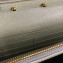 Saint Laurent cassandre matelassé chain wallet in grain de poudre embossed leather 377828 Green/Gold