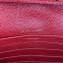 Saint Laurent cassandre matelassé chain wallet in grain de poudre embossed leather 377828 Red/Gold