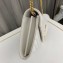 Saint Laurent cassandre matelassé chain wallet in grain de poudre embossed leather 377828 White/Gold