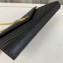 Saint Laurent cassandre matelassé chain wallet in grain de poudre embossed leather 377828 Black/Gold