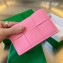Bottega Veneta Intreccio leather Cassette Business Card Case 651396 Pink