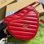 Gucci Interlocking G mini heart shoulder bag 751628 Red 2023