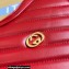Gucci Interlocking G mini heart shoulder bag 751628 Red 2023