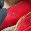 Gucci Interlocking G mini heart shoulder bag 751628 Red 2023