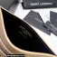 Saint Laurent Cassandre Matelassé Card Case In Grain De Poudre Embossed Leather 423291 Beige/Gold