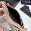 Saint Laurent Cassandre Matelassé Card Case In Grain De Poudre Embossed Leather 423291 Beige/Gold