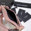 Saint Laurent Cassandre Matelassé Card Case In Grain De Poudre Embossed Leather 423291 Pink/Silver