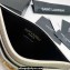 Saint Laurent Cassandre Matelassé Card Case In Grain De Poudre Embossed Leather 423291 Blanc Vintage/Gold