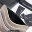 Saint Laurent Cassandre Matelassé Card Case In Grain De Poudre Embossed Leather 423291 Blanc Vintage/Silver