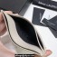 Saint Laurent Cassandre Matelassé Card Case In Grain De Poudre Embossed Leather 423291 Blanc Vintage/Silver