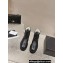 Chanel Chain and CC Logo Lace-up Ankle Boots Black 2023