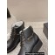 Chanel Chain and CC Logo Lace-up Ankle Boots Black 2023