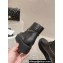 Chanel Chain and CC Logo Lace-up Ankle Boots Black 2023