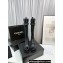 Chanel Lambskin & Patent Calfskin High Boots G45005 Black 2023