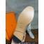 Hermes Jumping boots in calfskin Gray and printed H canvas 2023