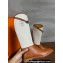 Hermes Jumping boots in calfskin Brown and printed H canvas 2023