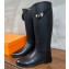 Hermes Jumping boots in Box calfskin Black 2023