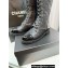 Chanel Lambskin & Patent Calfskin High Boots G45005 Black 2023