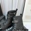Chanel Tweed & Patent Calfskin Combat Boots G45005 Black 2023