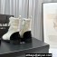Chanel Tweed & Patent Calfskin Combat Boots G45005 White 2023