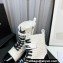 Chanel Tweed & Patent Calfskin Combat Boots G45005 White 2023