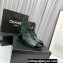 Chanel Lambskin & Patent Calfskin Combat Boots G45005 Dark Green 2023