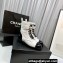 Chanel Lambskin & Patent Calfskin Combat Boots G45005 White 2023