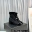 Chanel Heel 5.5cm Stretch Lambskin & Patent Calfskin Short Boots with Bow G40099 Glitter Black 2023