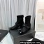 Chanel Heel 5.5cm Stretch Lambskin & Patent Calfskin Short Boots with Bow G40099 Glitter Black 2023