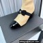 Chanel Heel 5.5cm Stretch Lambskin & Patent Calfskin Short Boots with Bow G40099 Apricot 2023