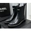 Chanel Logo Quilting Calfskin Short Boots Black 2023