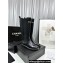 Chanel Logo Quilting Calfskin High Boots Black 2023
