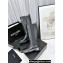 Chanel Logo Quilting Calfskin High Boots Black 2023