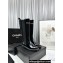 Chanel Logo Quilting Calfskin High Boots Brushed Black 2023