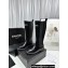 Chanel Logo Quilting Calfskin High Boots Brushed Black 2023