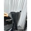 Chanel Logo Quilting Calfskin High Boots Brushed Black 2023