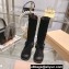 Miu Miu Leather Biker Boots Suede Black with straps and buckles 2023