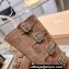 Miu Miu Leather Boots with straps and buckles 5W792D Suede Brown 2023
