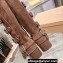 Miu Miu Leather Boots with straps and buckles 5W792D Suede Brown 2023