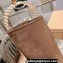 Miu Miu Leather Boots with straps and buckles 5W792D Suede Brown 2023